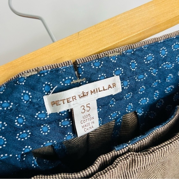 Peter Millar Brown Dress Straight Leg Trousers 35W - Picture 2 of 6